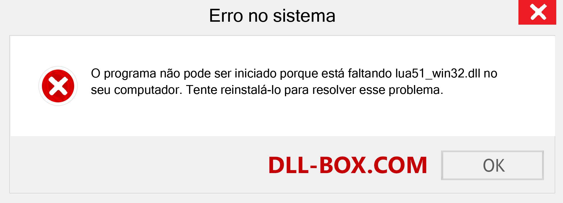 Arquivo lua51_win32.dll ausente ?. Download para Windows 7, 8, 10 - Correção de erro ausente lua51_win32 dll no Windows, fotos, imagens